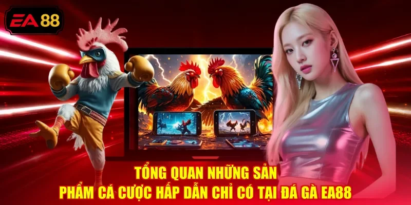 Tổng quan những sản phẩm cá cược hấp dẫn chỉ có tại Đá gà EA88